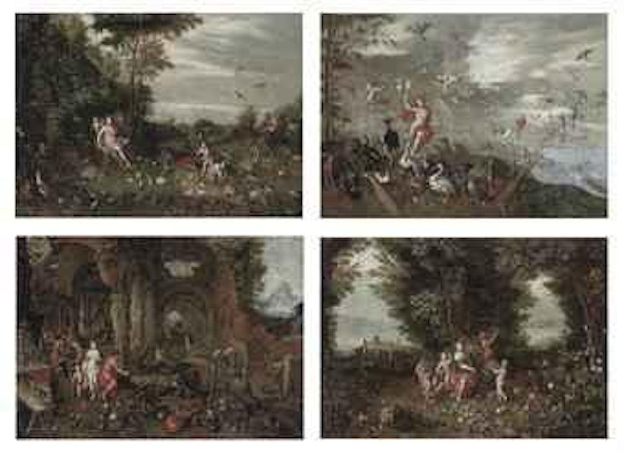 The Four Elements: Fire, Water, Earth and Air by Jan Brueghel the Younger