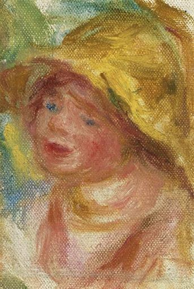Jeune femme au chapeau by Pierre-Auguste Renoir