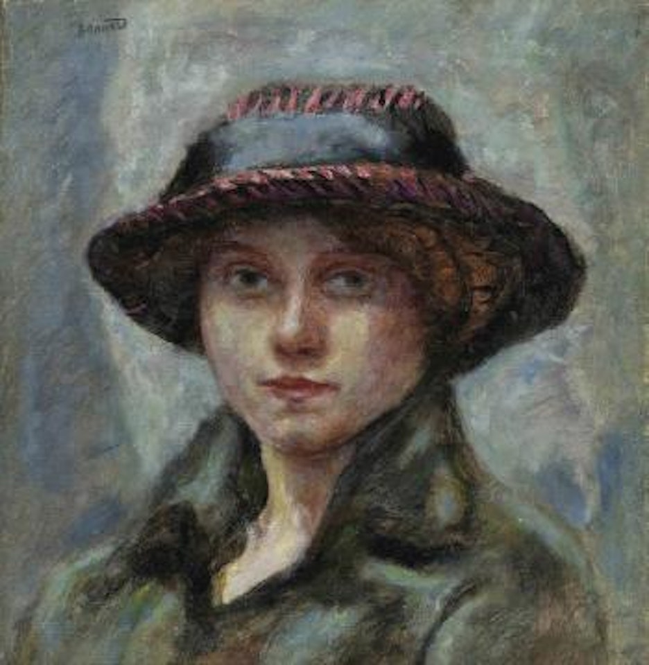 Tête de femme au chapeau by Pierre Bonnard