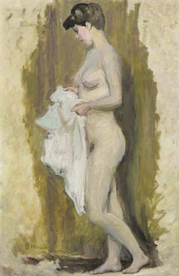 Nu debout à la serviette by Pierre Bonnard