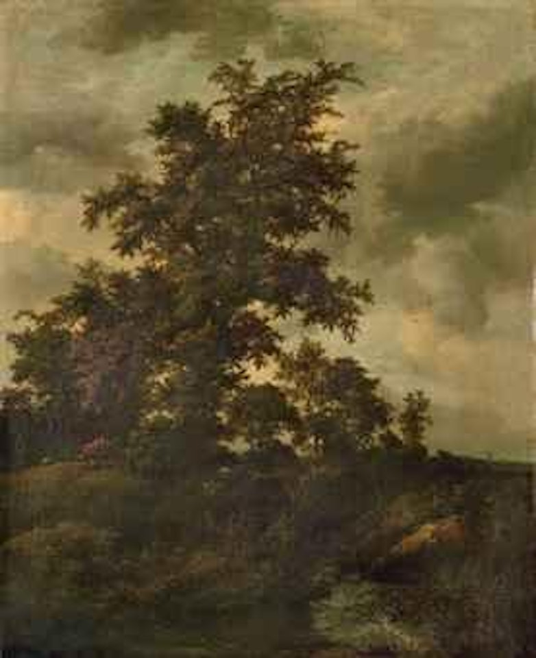 Chasseurs dans un paysage boisé by Jacob Salomonsz. van Ruysdael