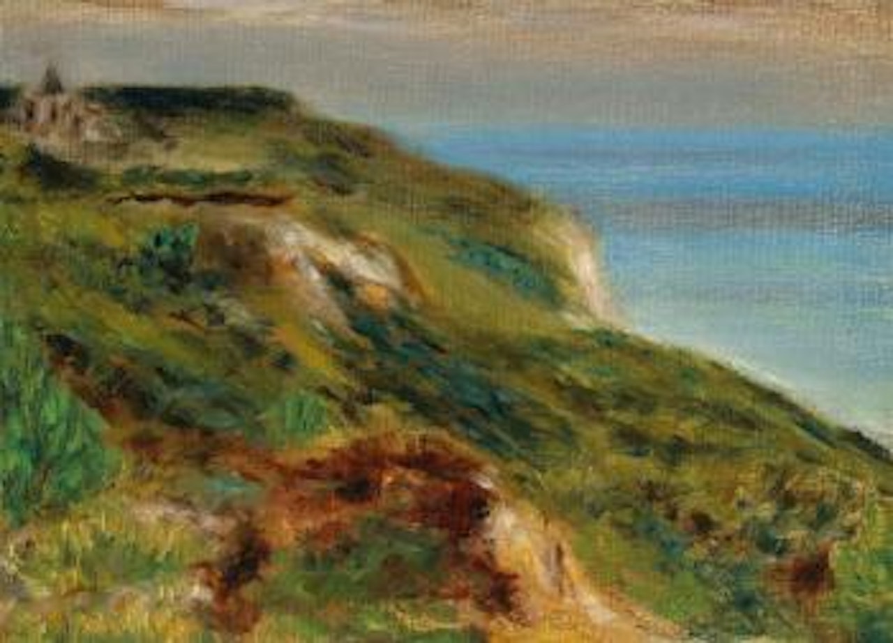 L'Église de Varengeville et les falaises by Pierre-Auguste Renoir