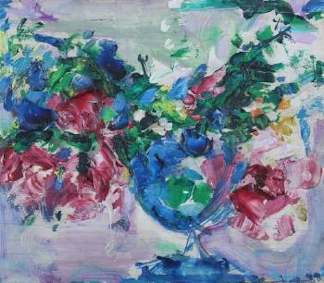 Vase of flowers by Hans Hofmann