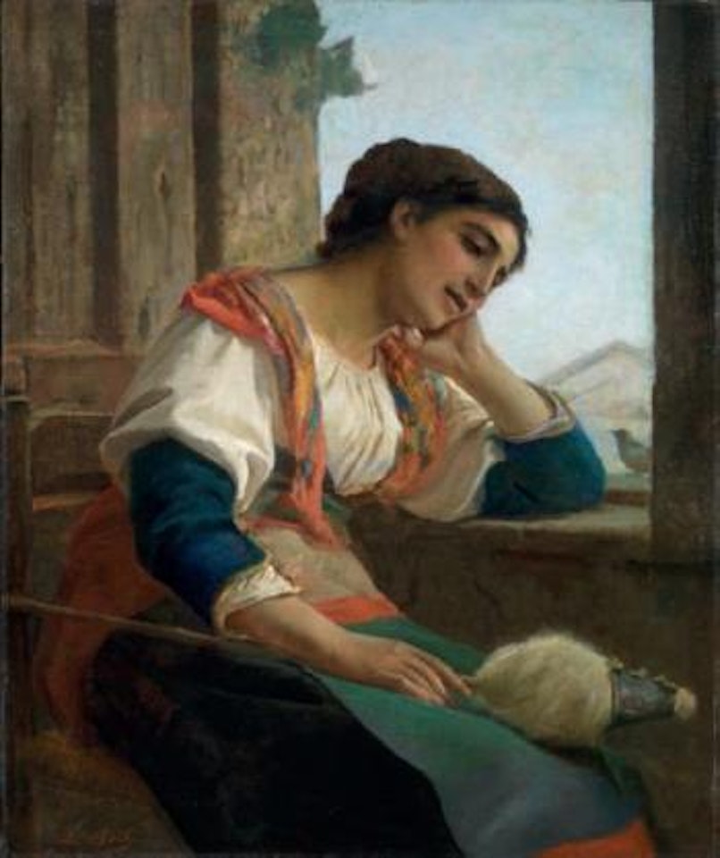 Dialogo col passerotto by Luigi Bechi