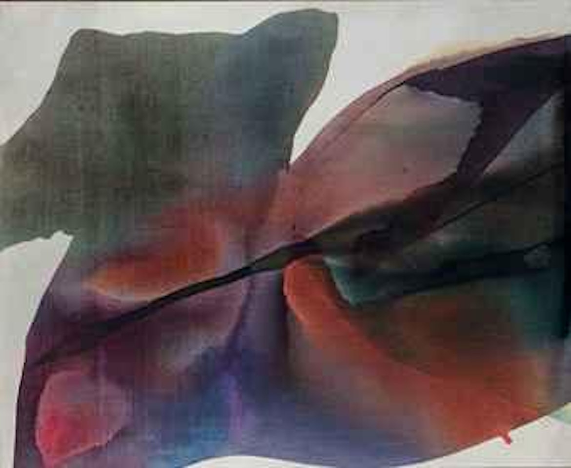 Phenomena black crossing by Paul Jenkins