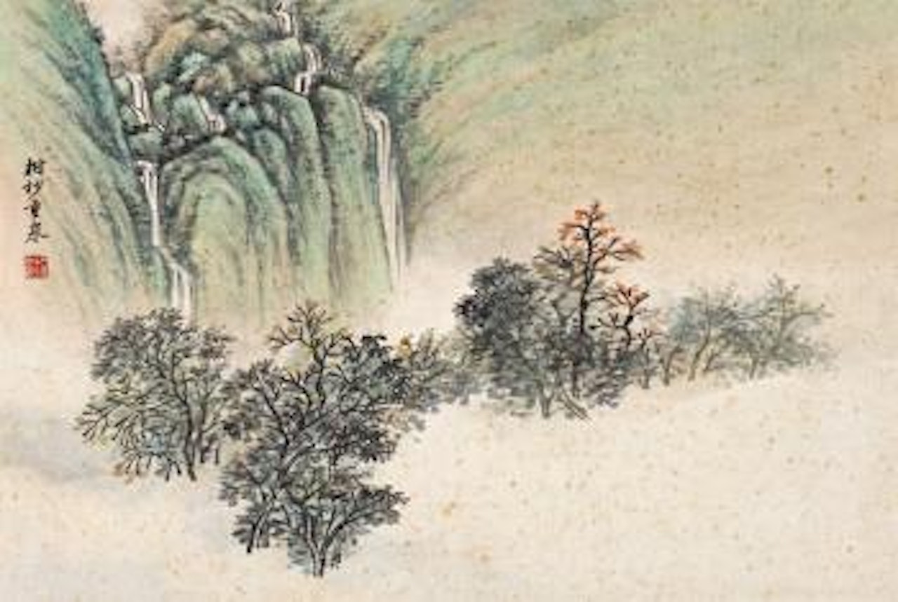 Spring and trees by Lengyue Tao