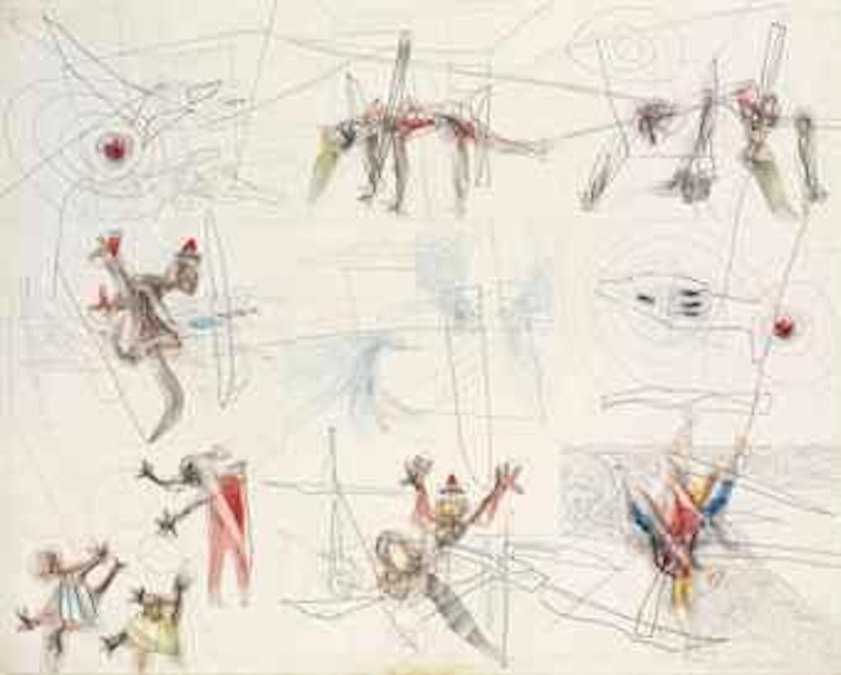 Woman Impaled and Five Other Scenes by Roberto Matta