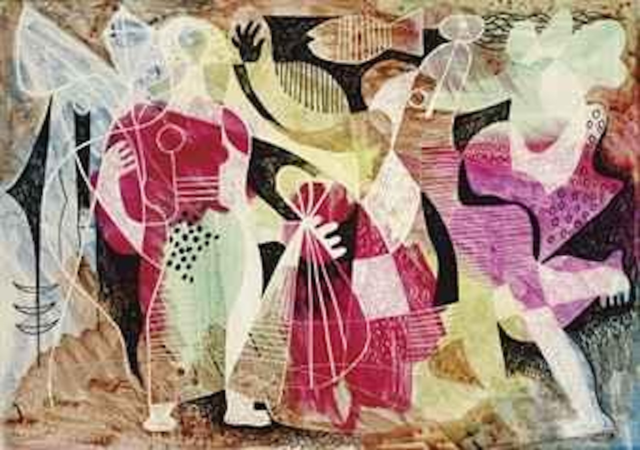 Figuras con pescado by Mario Carreno