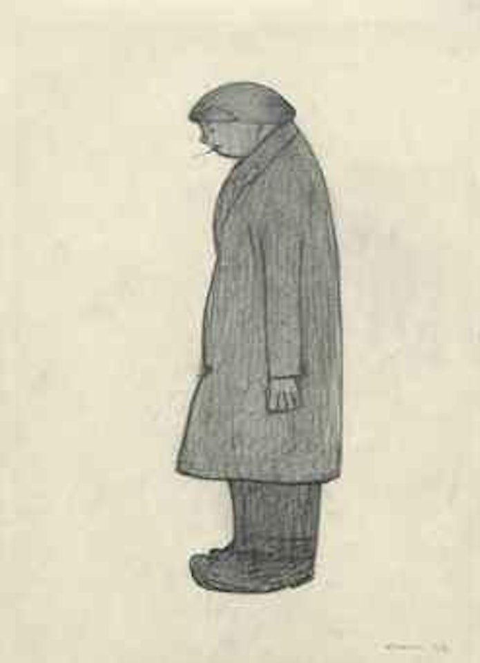 Gentleman contemplating by Laurence Stephen Lowry