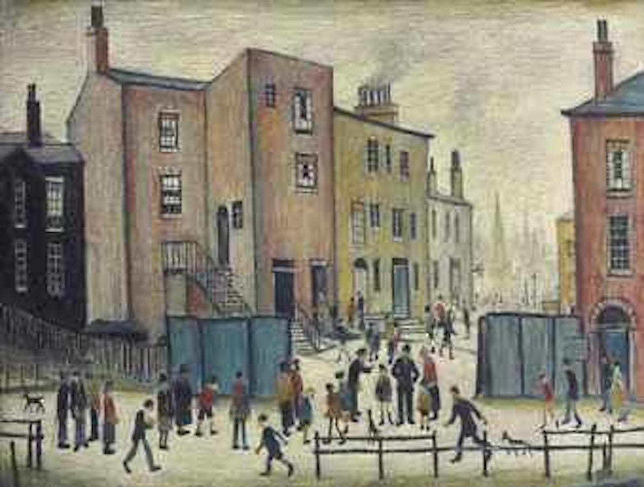Old Houses by Laurence Stephen Lowry