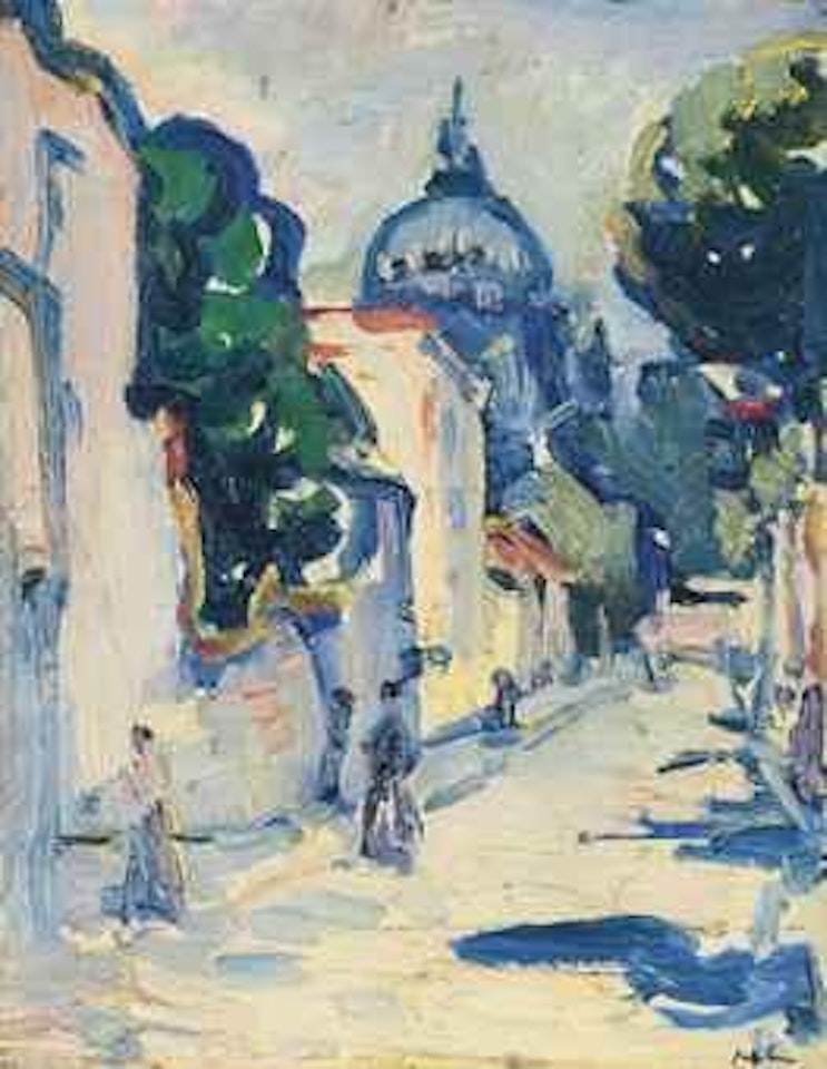 Figures in a Street, Montmartre by Samuel John Peploe