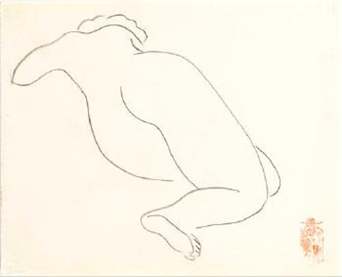 Reclining nude by Sanyu