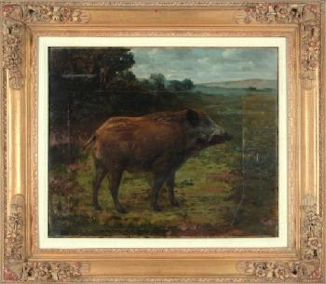 Wild boar by Rosa Bonheur