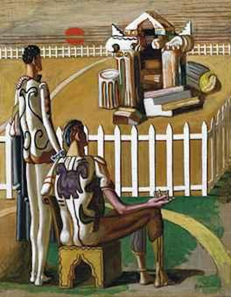 Ruines Étranges (Contemplatori di rovine) by Giorgio de Chirico