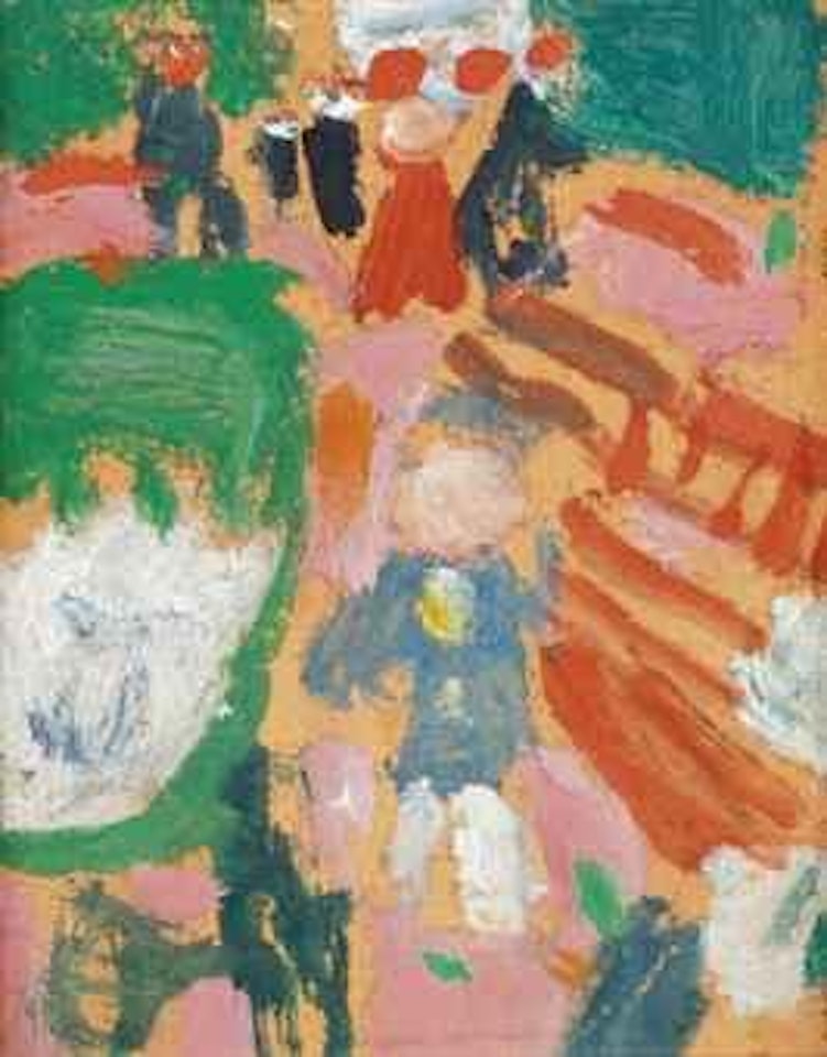 Jardin - Enfant et sa voiture (Ébauche) by Jean Pougny