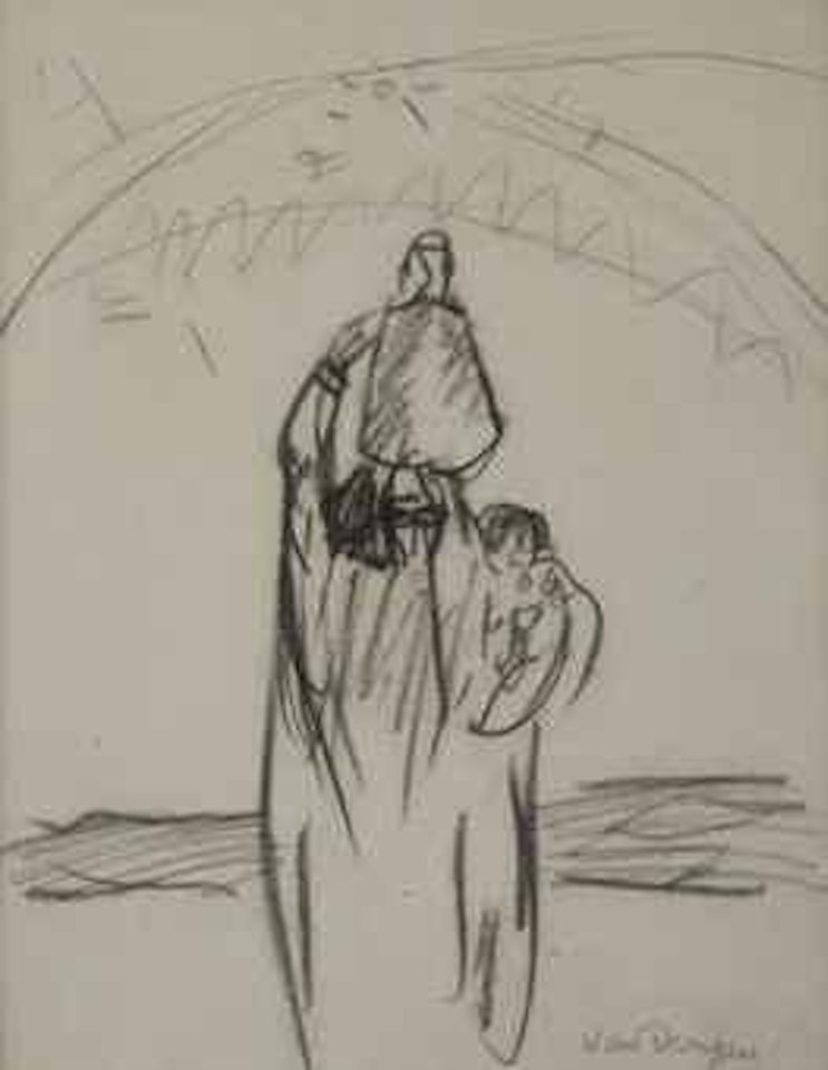 Porteuse d'eau au Maroc by Kees van Dongen