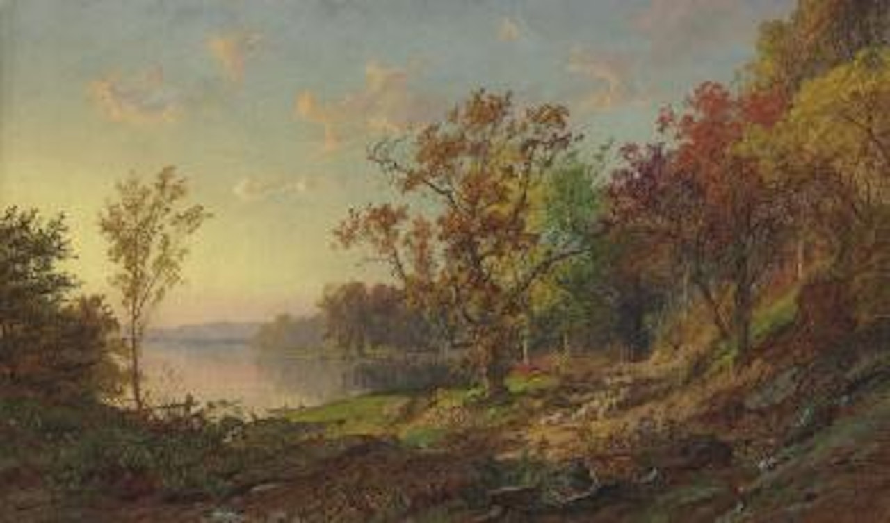 Driving Home the Flock by Jasper Francis Cropsey