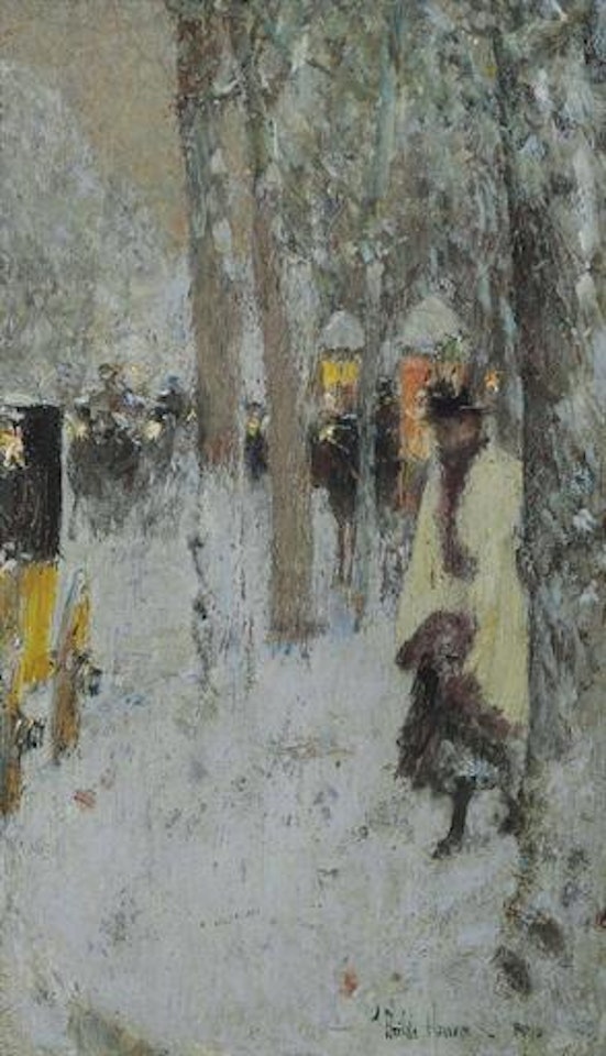 Paris in Winter by Childe Hassam