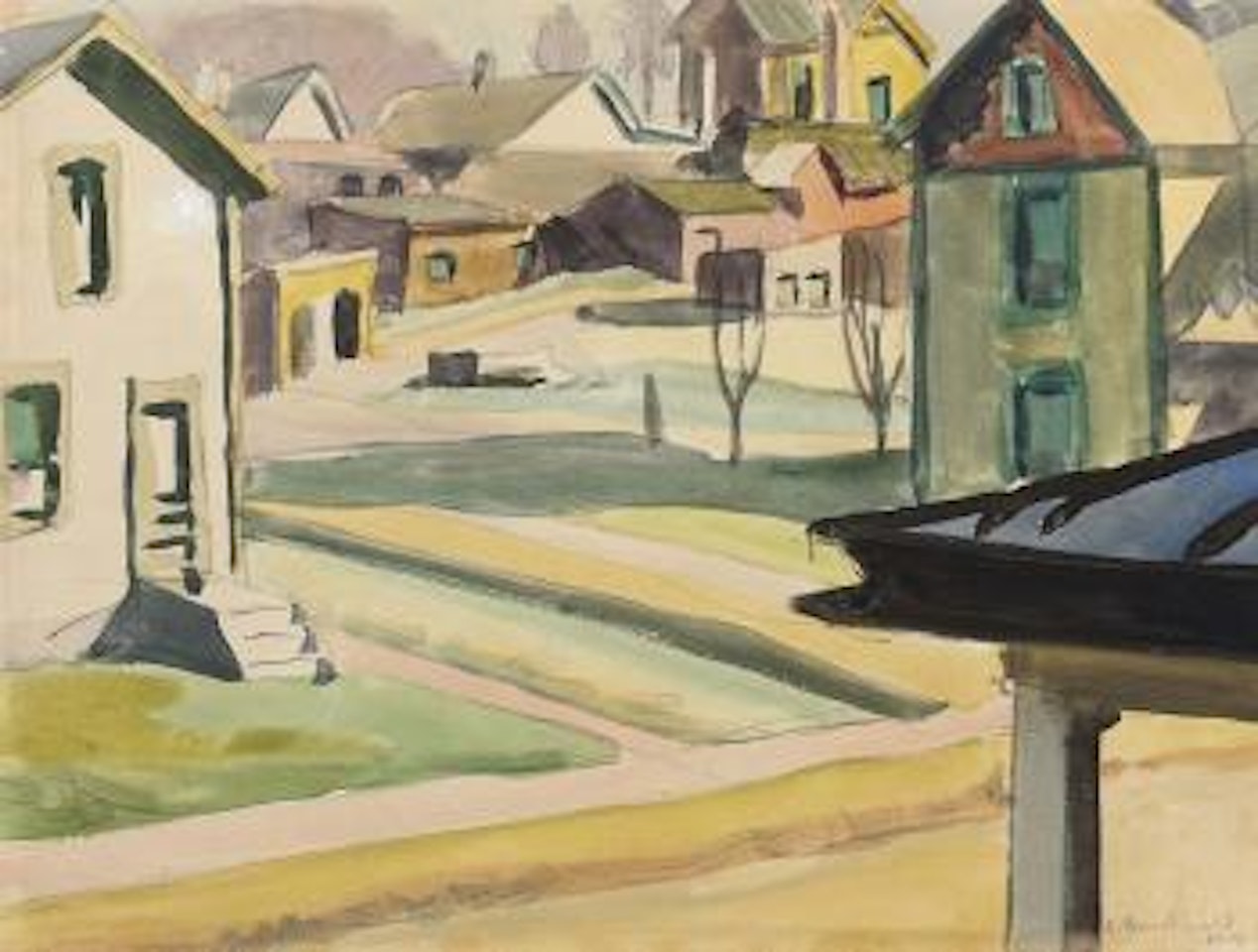 Houses by Charles Burchfield