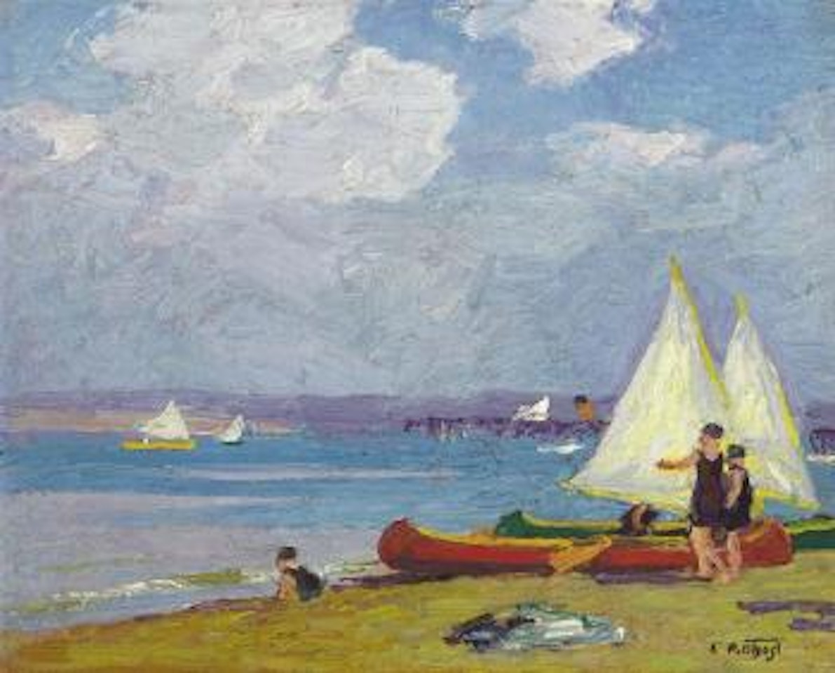 Canoeing by Edward Henry Potthast