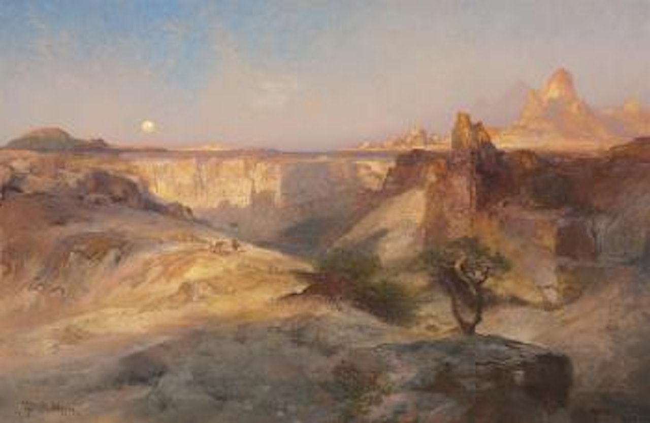 Sunrise Landscape by Thomas Moran