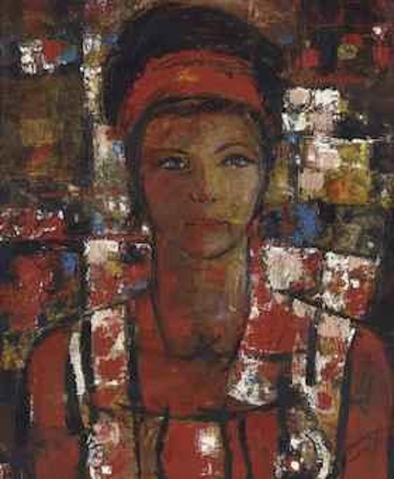 Portrait of a Woman by Fateh Moudarres