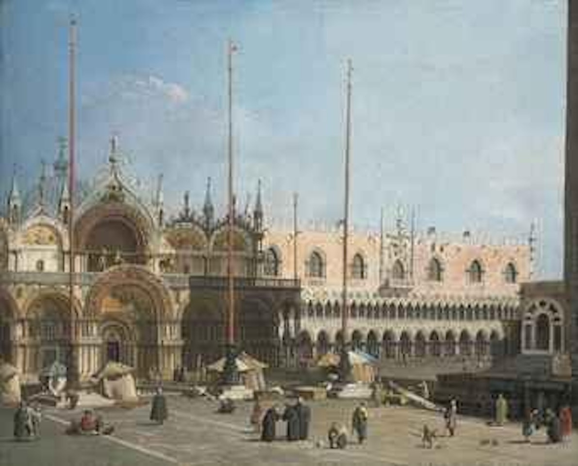 The Piazza San Marco, Venice, looking east towards the Basilica and the Doge's Palace by Canaletto