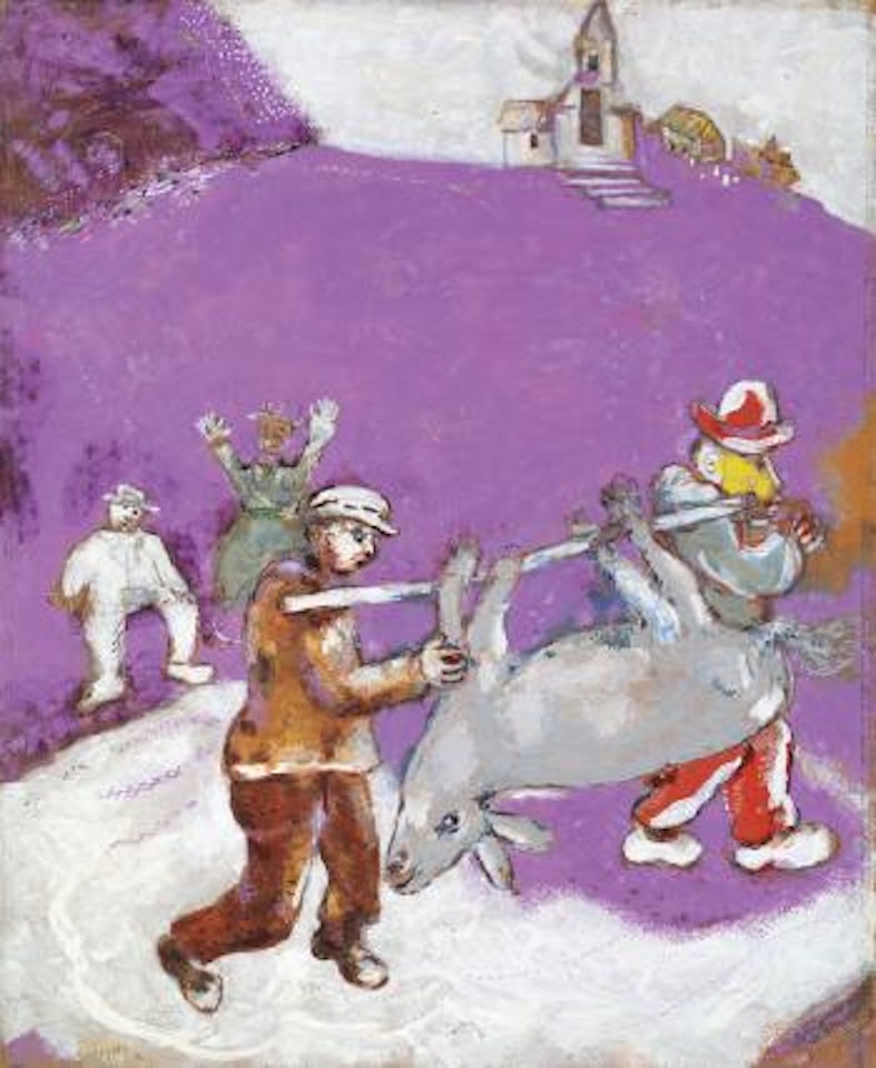 Le Meunier, son fils et l’âne by Marc Chagall