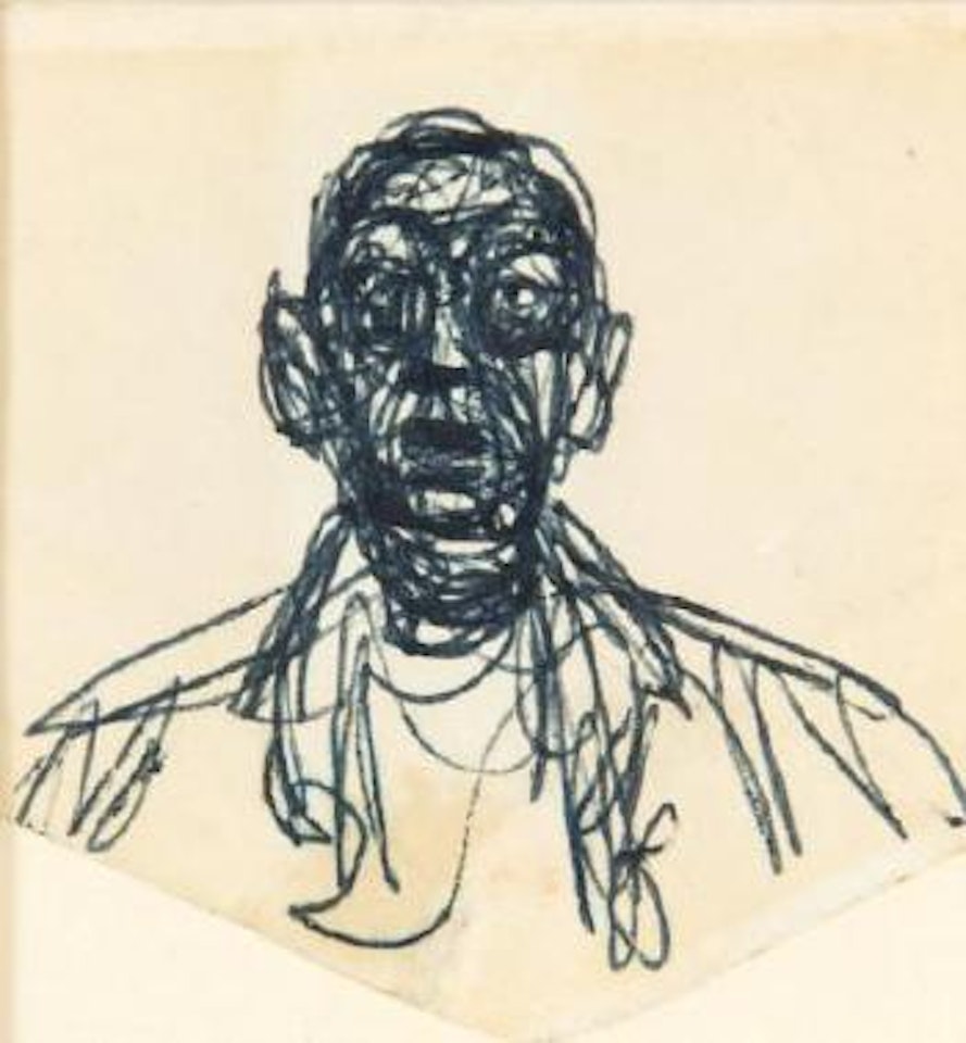 Portrait de Louis Clayeux by Alberto Giacometti