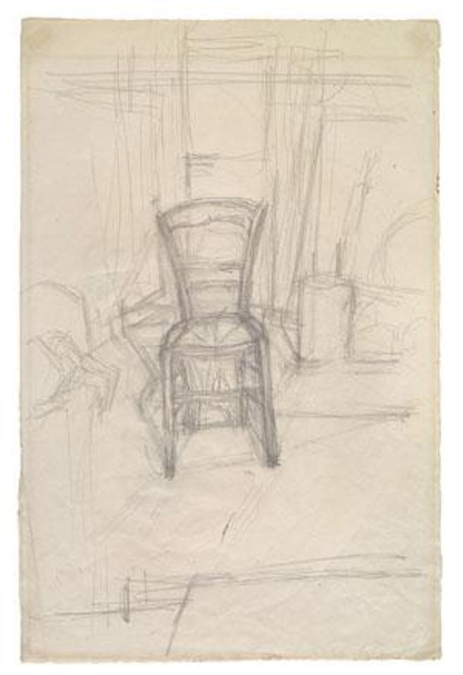 Chaise dans l’atelier by Alberto Giacometti