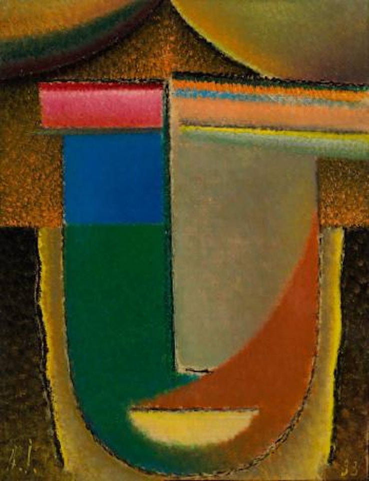 Abstrakter Kopf: Afrika by Alexej von Jawlensky