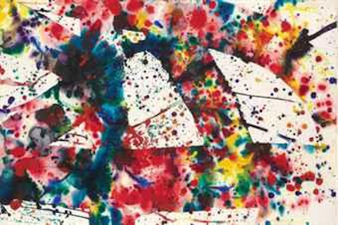 Abstract Composition by Sam Francis