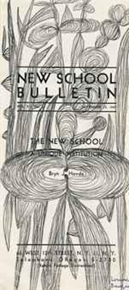 Untitled (New School Bulletin) by Louise Bourgeois