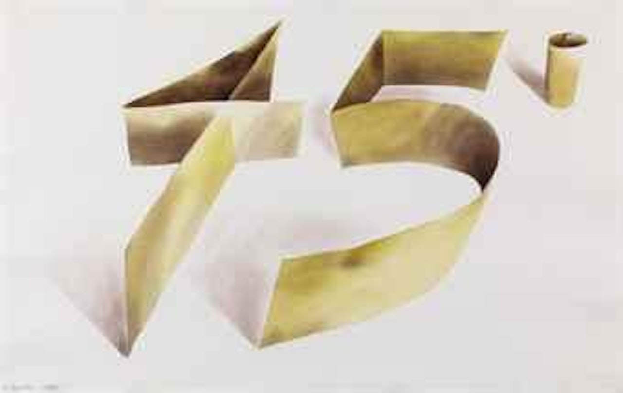 45 Degrees by Ed Ruscha
