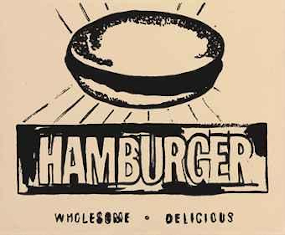 Hamburger by Andy Warhol