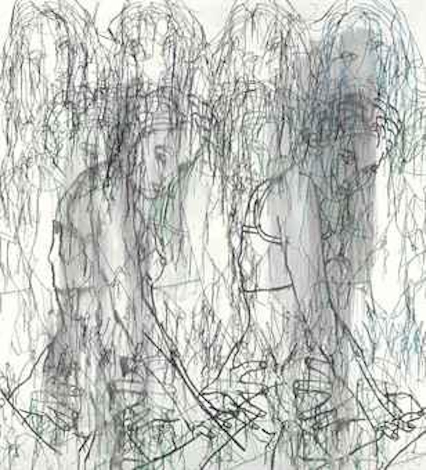 Eight Women in Black & White by Ghada Amer