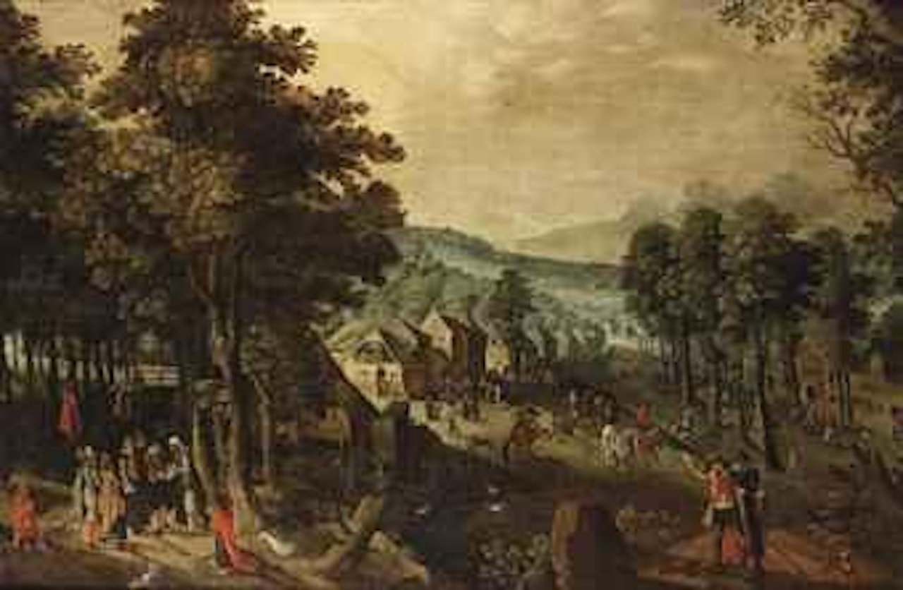 A village Kermesse on St George's Day by Tobias Verhaecht