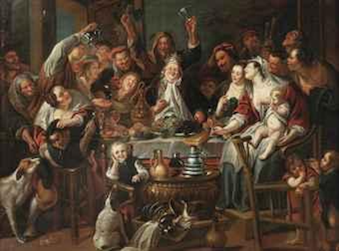 The King drinks by Jacob Jordaens
