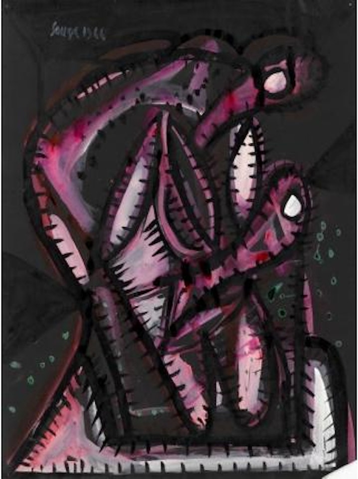 Untitled (dark head) by Francis Newton Souza