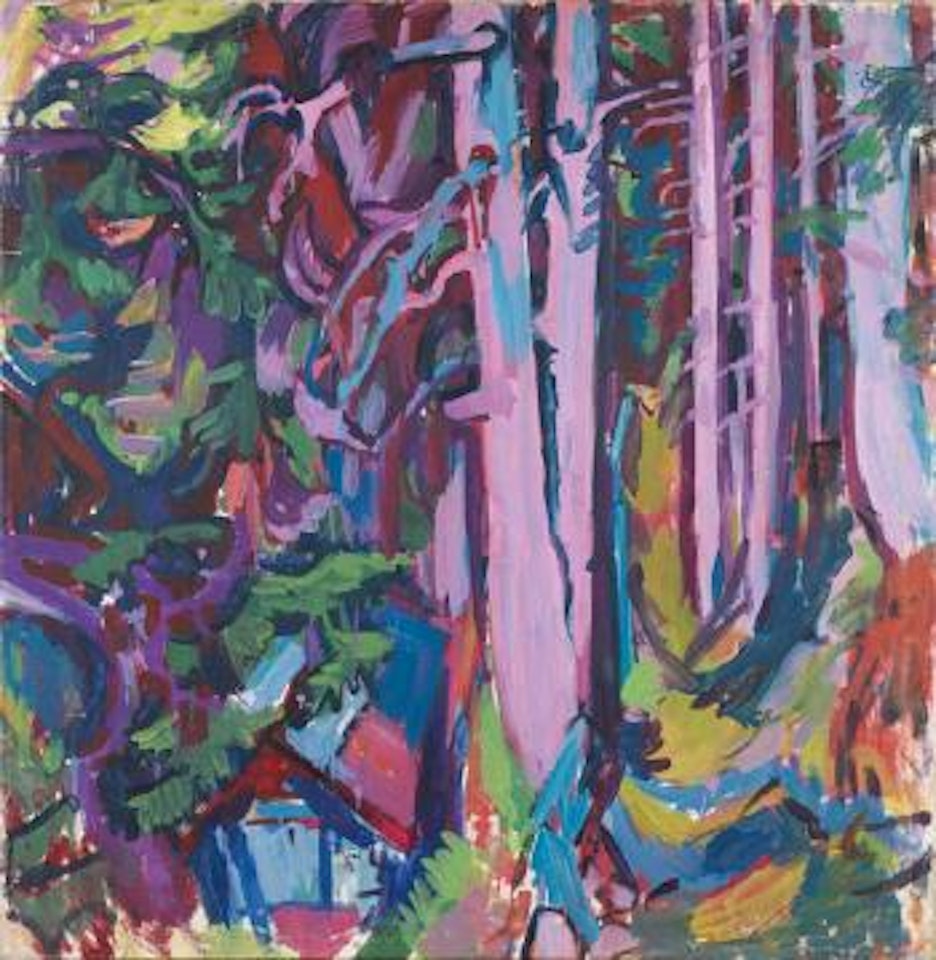 Waldstück in Davos by Albert Müller
