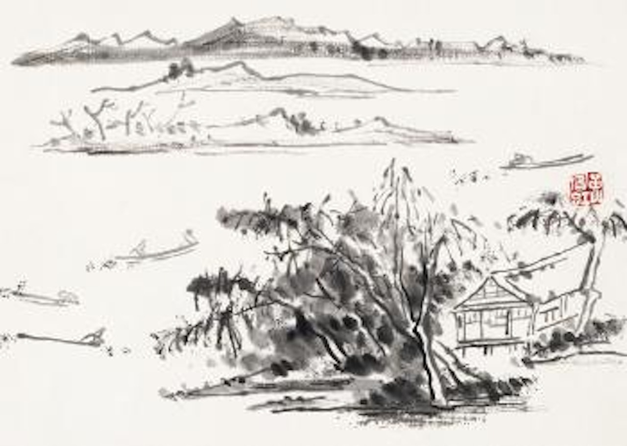 Landscape by Huang Binhong