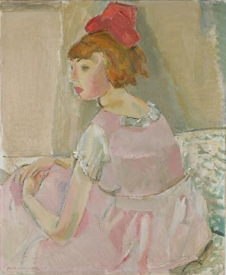 Danseuse rose – Portrait d’une jeune fille by Maurice Barraud