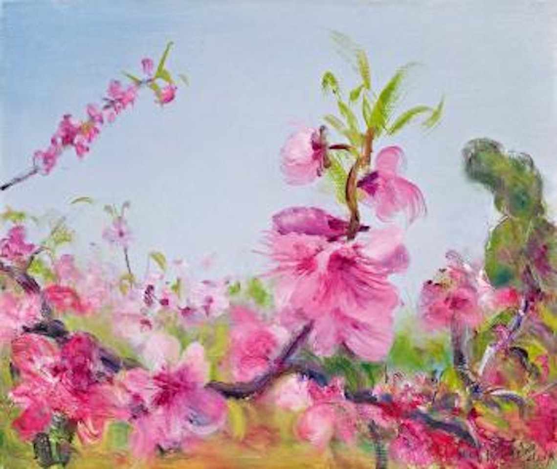 Peach blossoms by Zhou Chunya