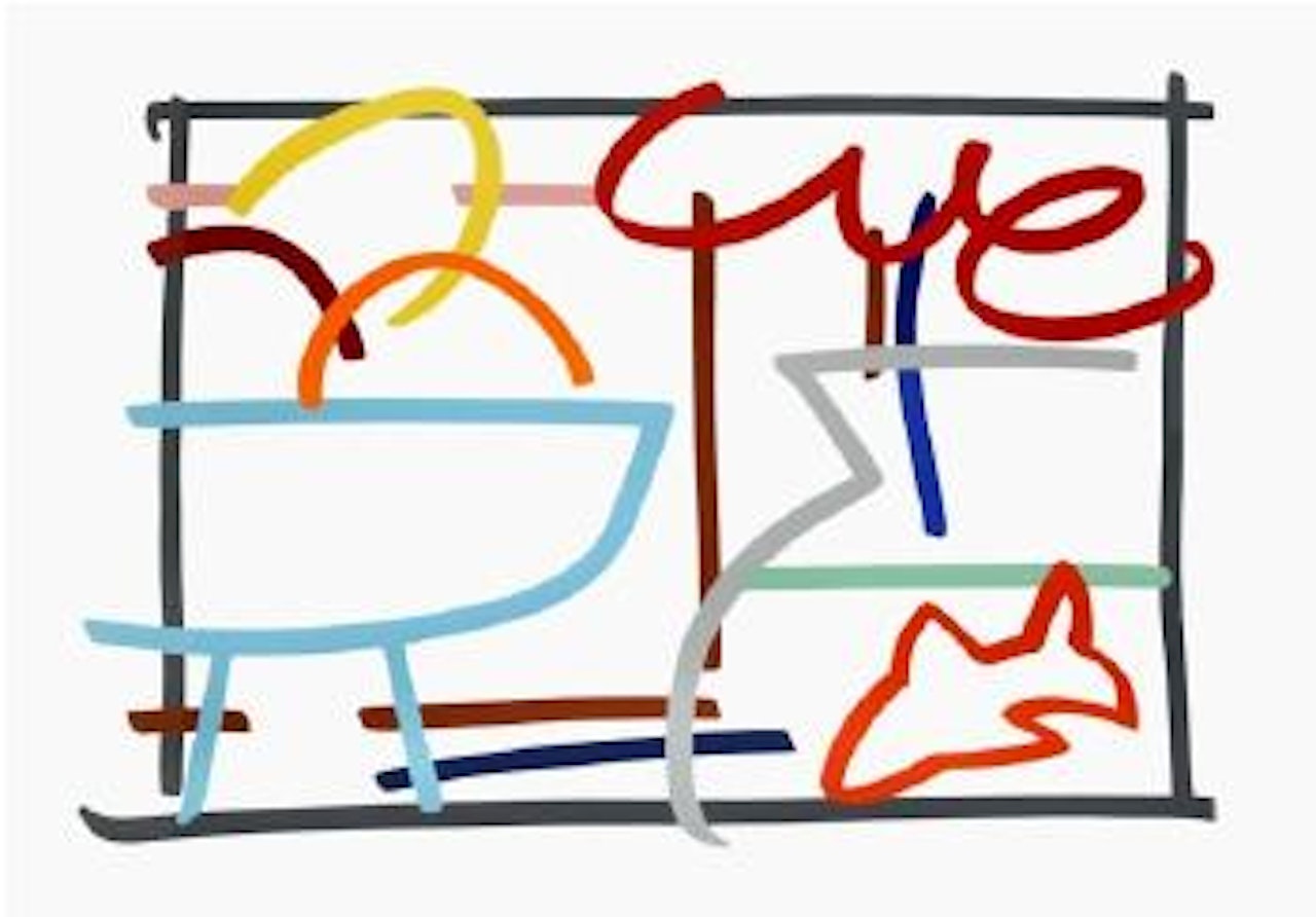 Fast sketch still life with goldfish by Tom Wesselmann