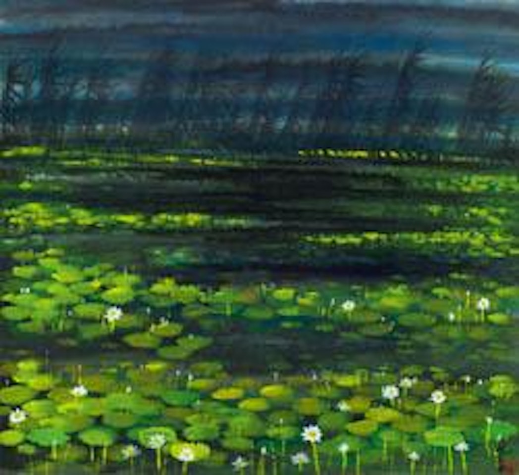 The lotus pool by Lin Fengmian
