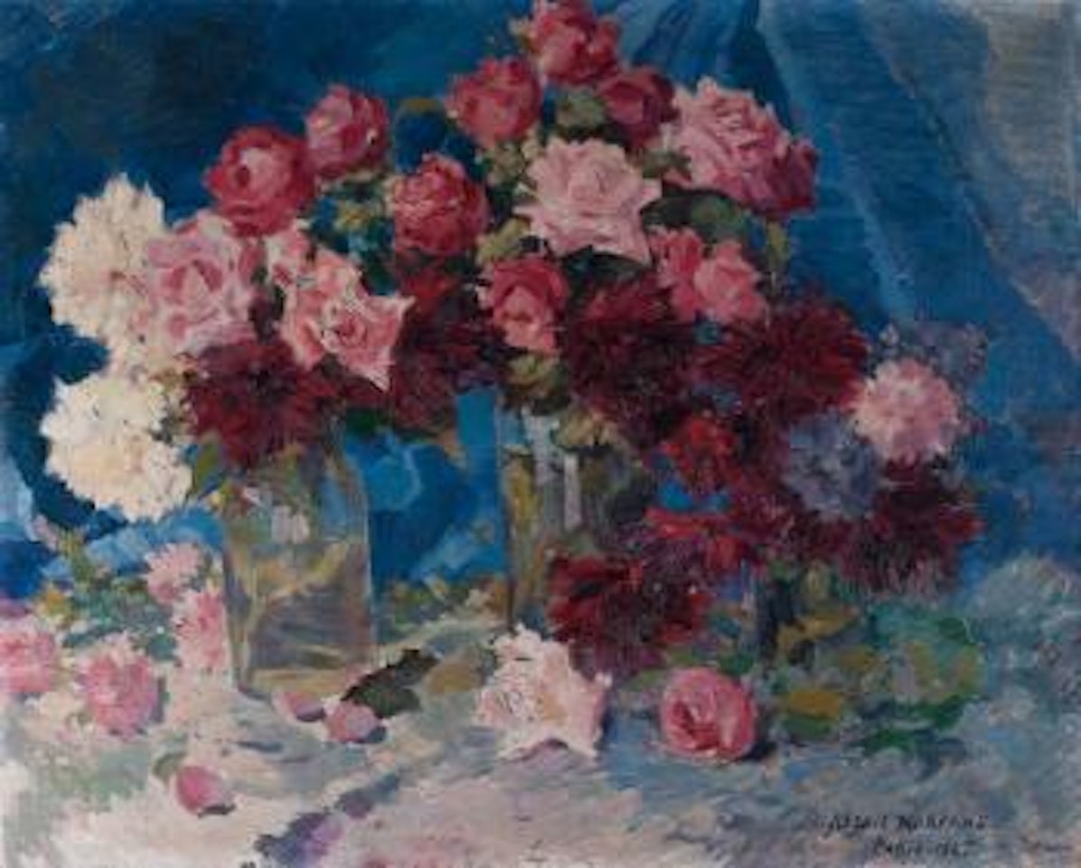 Vases fleuris by Konstantin Alekseevich Korovin