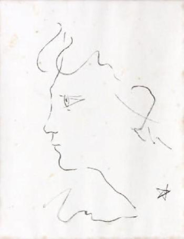 Profil d'homme by Jean Cocteau