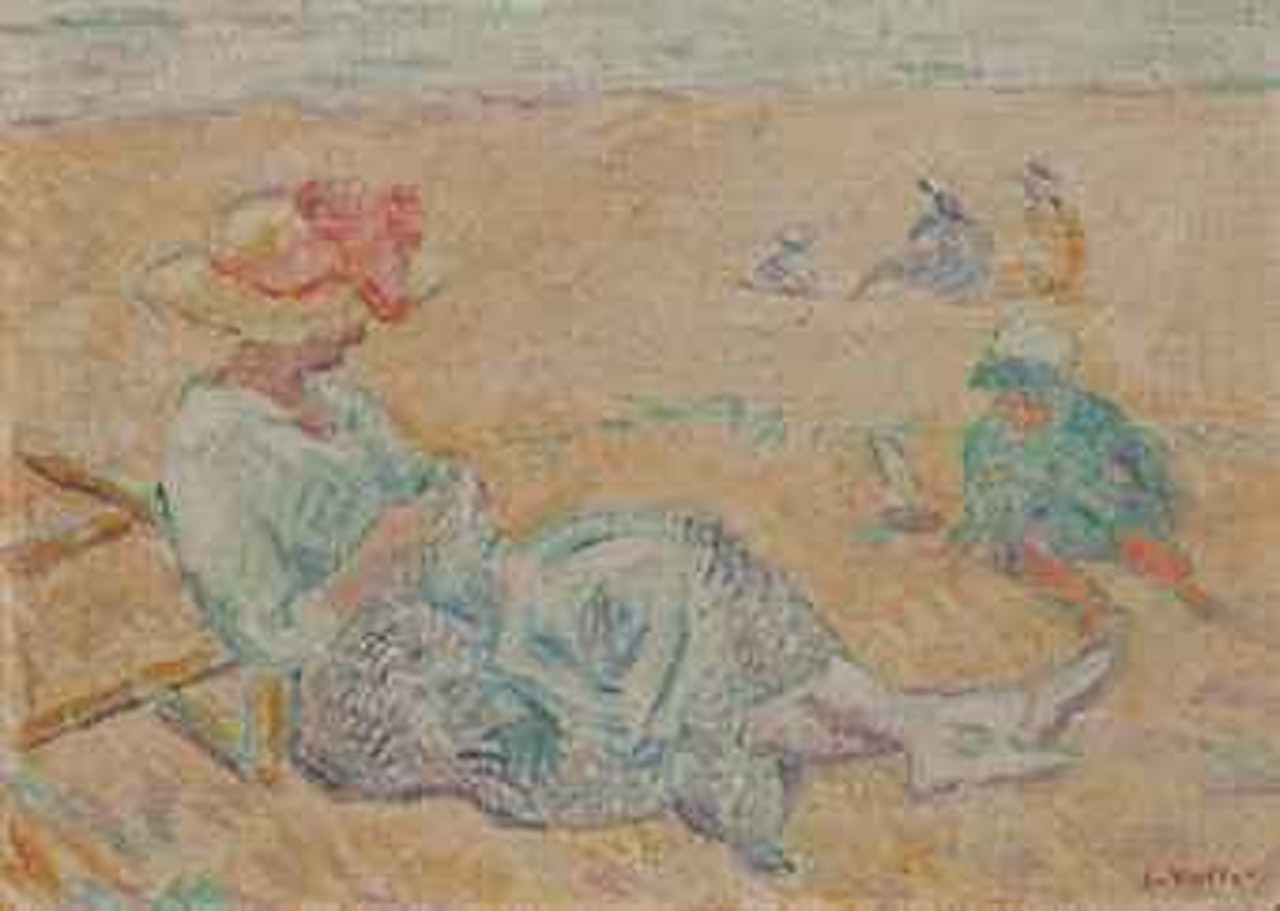 La couture sur la plage by Louis Valtat