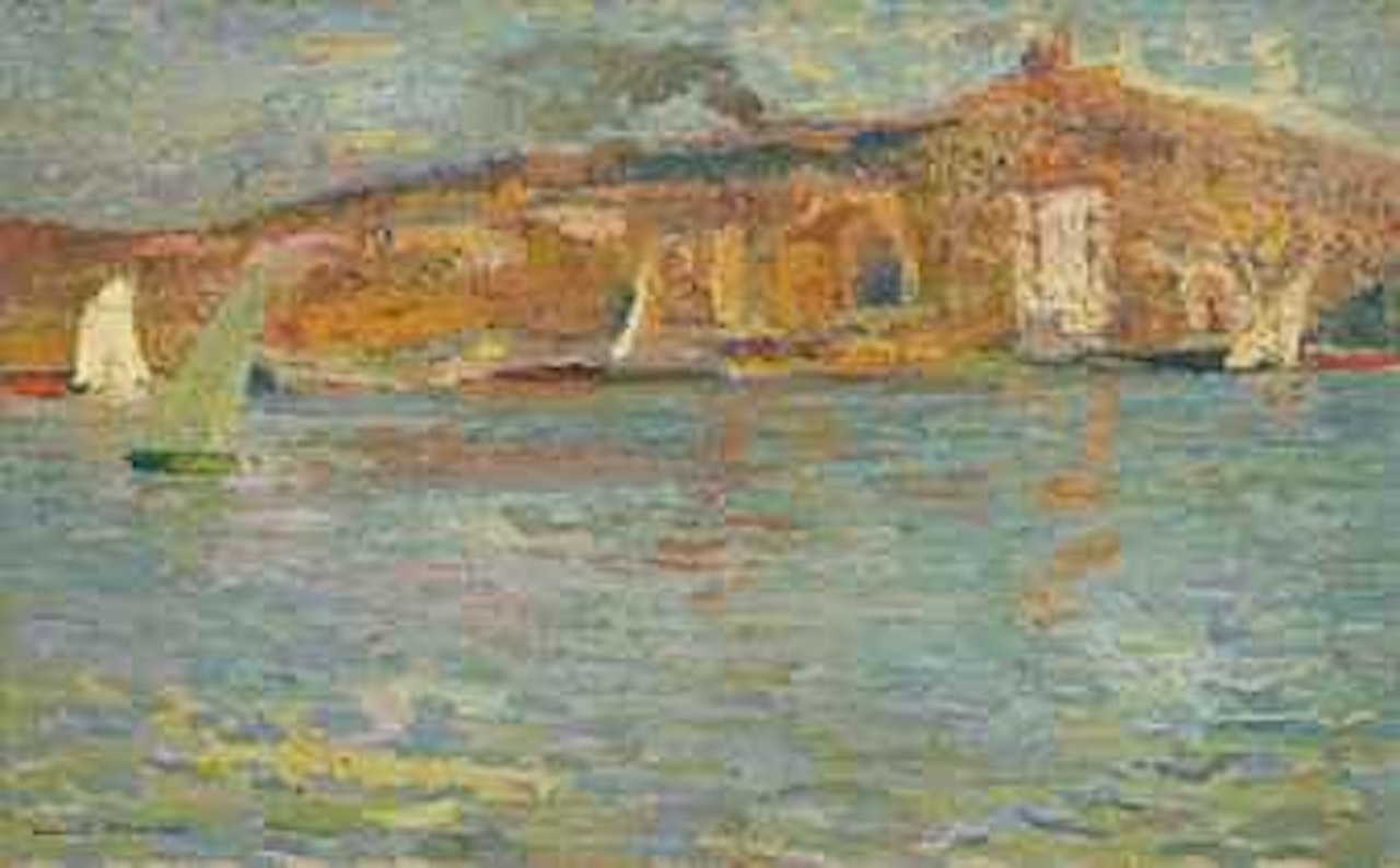 Vue de la rade de Marseille by Henri Jean Guillaume Martin