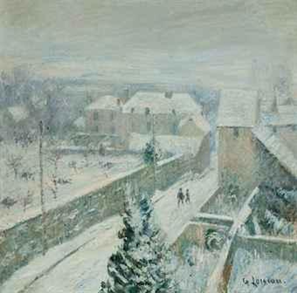 La neige à Triel-sur-Seine by Gustave Loiseau